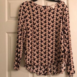 Back button down blouse